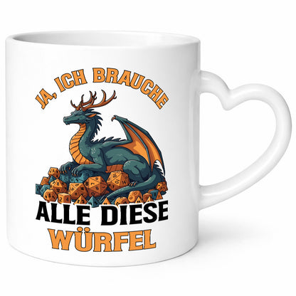 Ja ich brauche alle diese Würfel | Drache Rollenspiel v2 Geschenk Humor