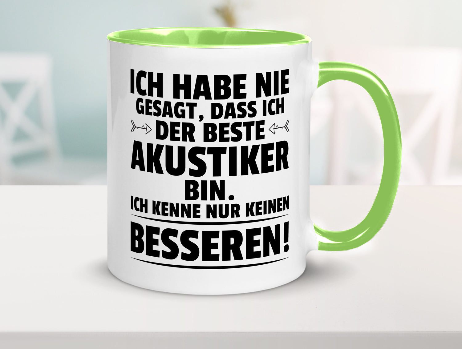 Keinen Besserer Akustiker | Akustik Hörgeräteakustik Geschenkidee Humor Tasse