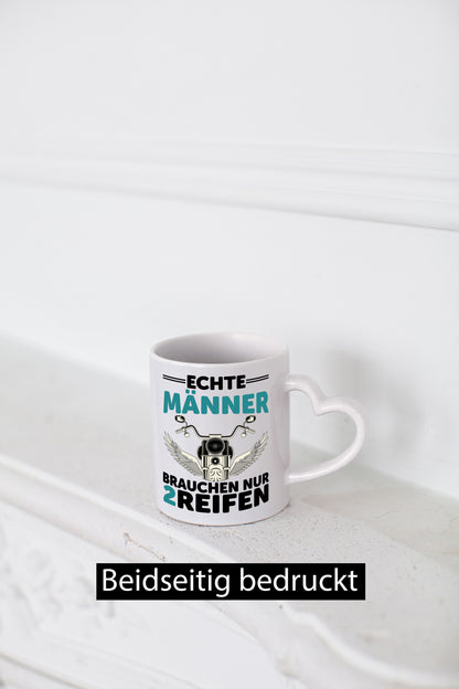 Echte Männer | Motorrad Tasse Motorradfahrer Biker lustiger Spruch Geschenk
