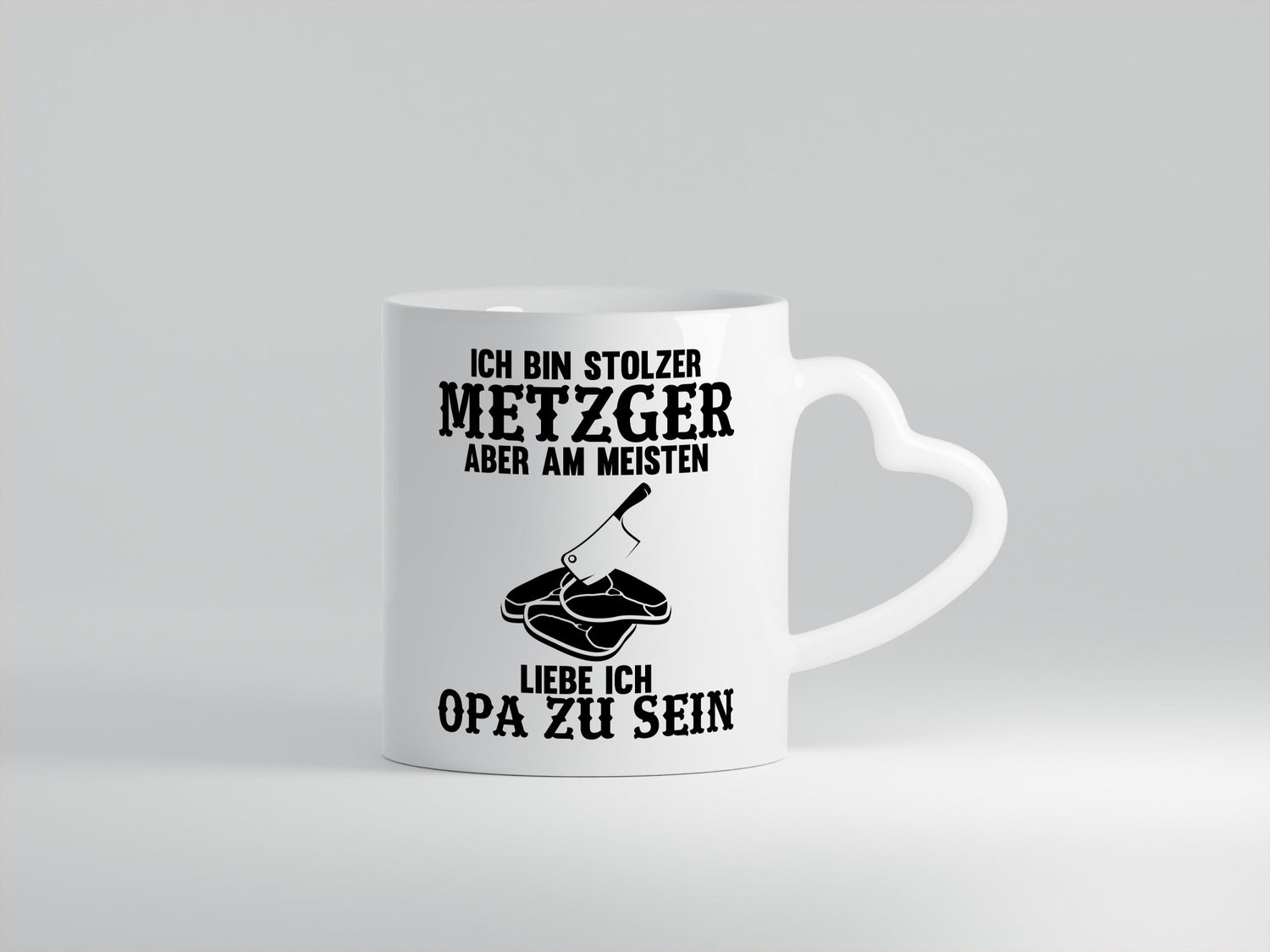 Stolzer Metzger, liebe es Opa zu sein | Fleisch-Hackebeil lustiger Spruch