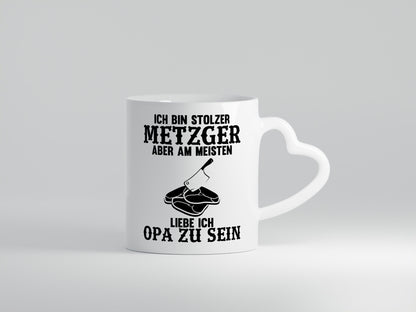 Stolzer Metzger, liebe es Opa zu sein | Fleisch-Hackebeil lustiger Spruch