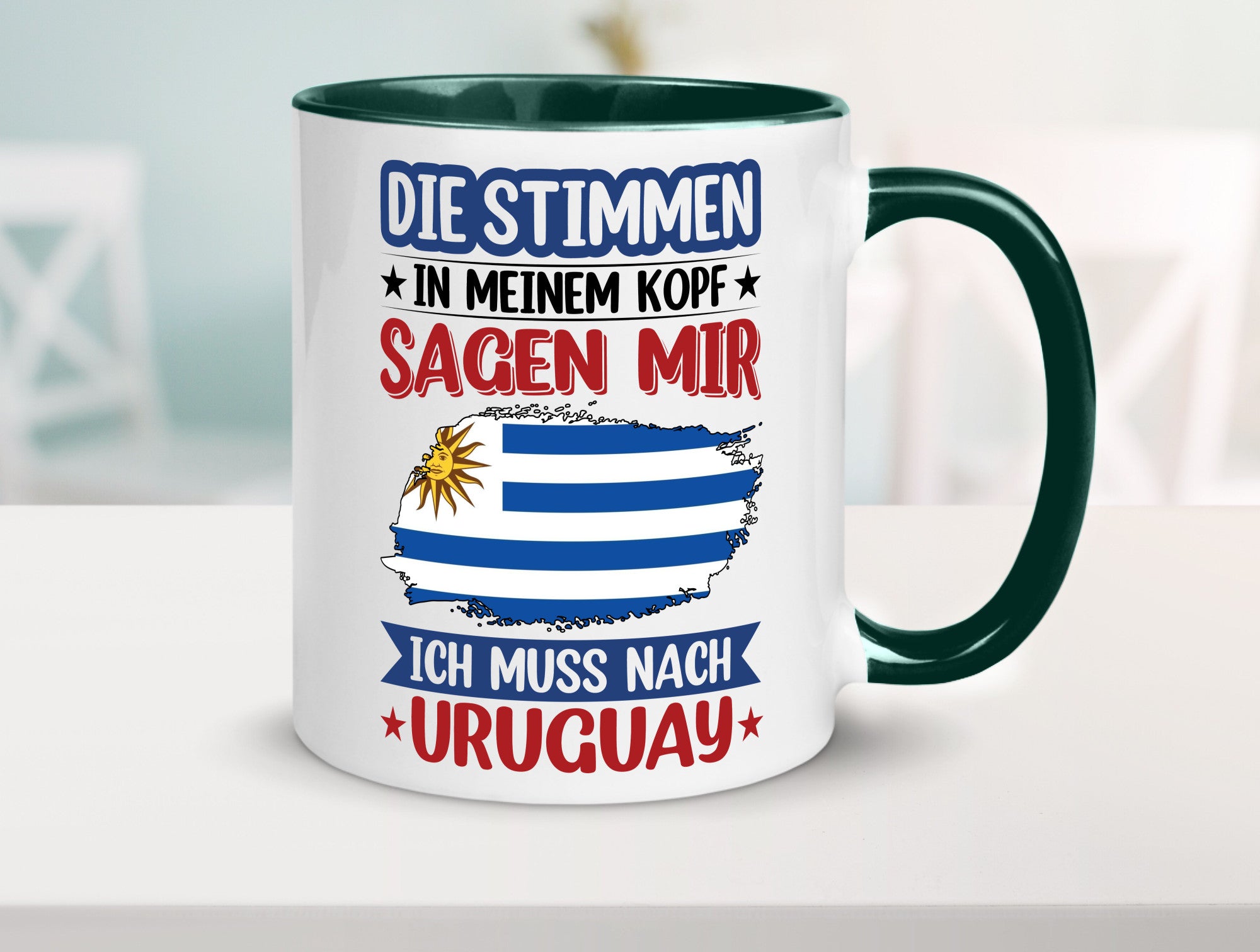Uruguay | Urlaub Stimmen in meinem Kopf Traumland Geschenk Humor Geschenkidee