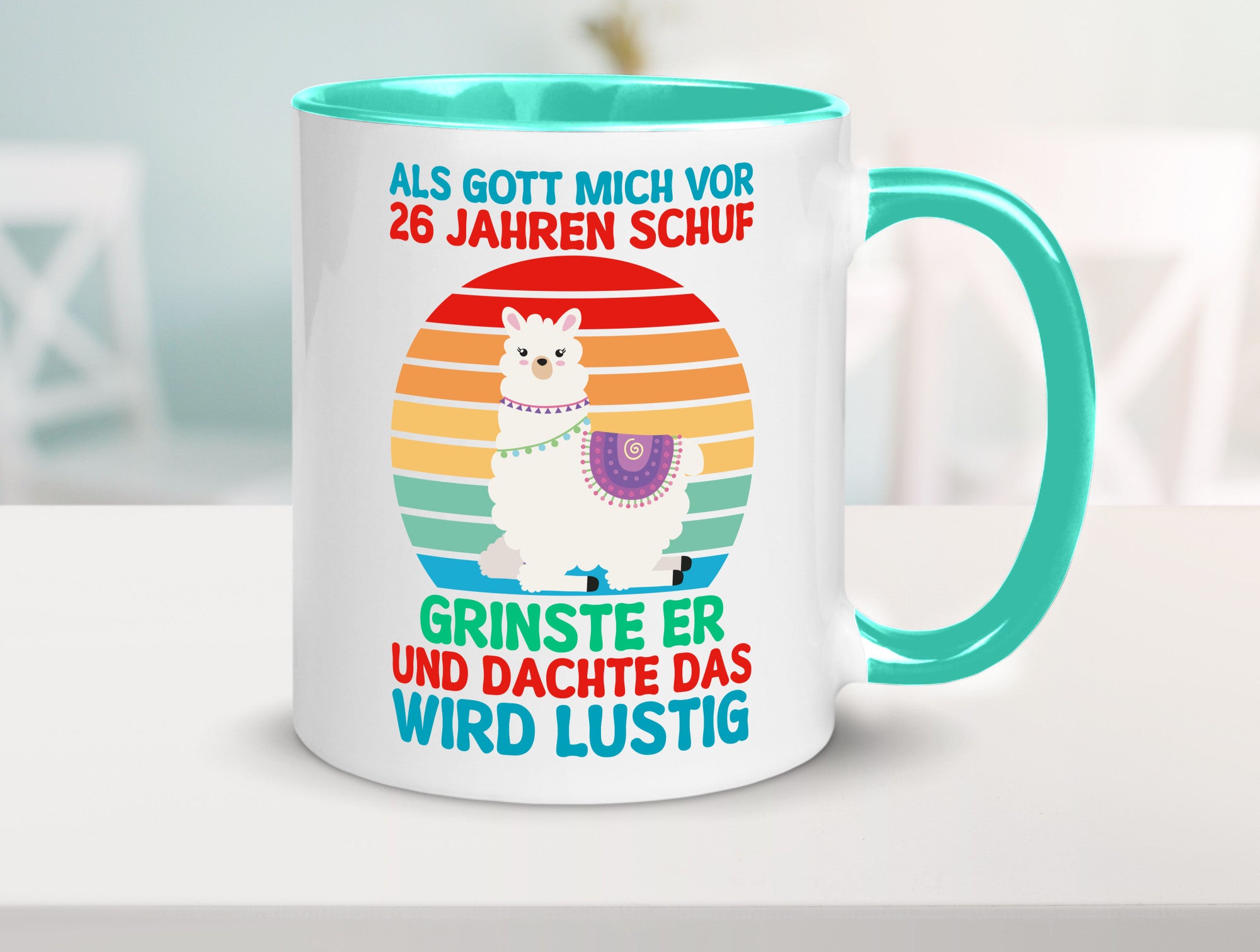 26. Geburtstag | 26 Jahre Gut Schuf mich Lama v2 lustiger Spruch Geschenk