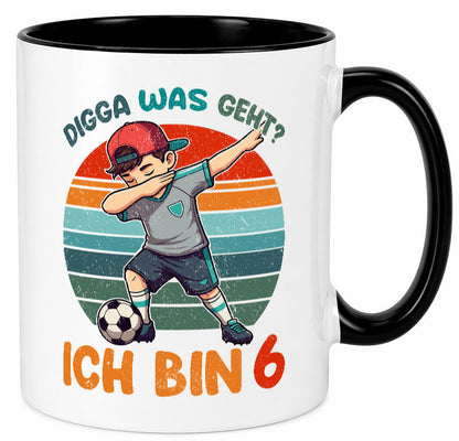 6. Geburtstag | 6 Jahre digga ich bin Dabbing lustig Geschenkidee Geschenk Tasse
