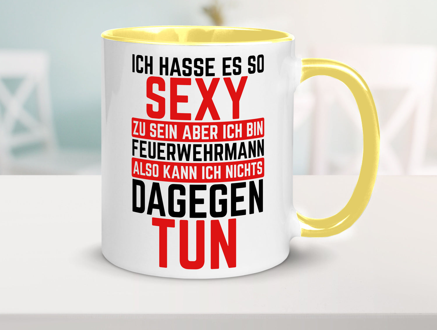 Sexy Feuerwehrmann | Helden Flammen Brandeinsatz lustig Humor Geschenkidee