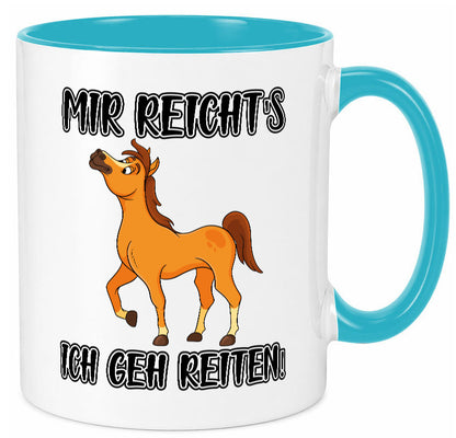 Ich geh reiten | Pferde Tasse Reiter Mädchen Humor Geschenkidee