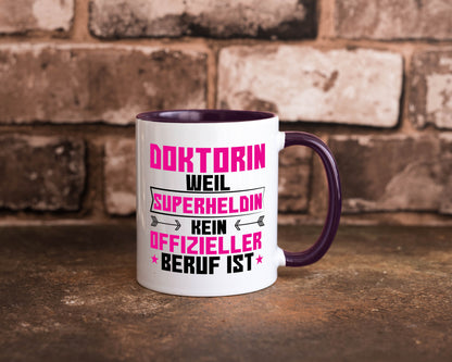 Superheldin Doktorin | Doktorand Doktortitel Geschenkidee Humor Tasse