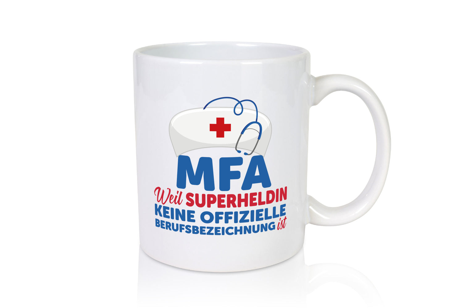 MFA Superheldin | Frauen Beruf Spruch Tasse Humor Geschenk Arbeit Kollegen Büro
