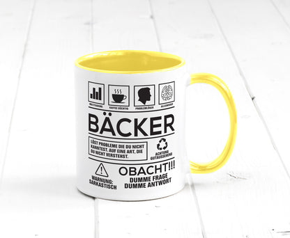 Achtung Probleme Bäcker | Bäckerei Backen Konditor Geschenk Humor Geschenkidee