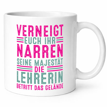 Verneigt euch: Lehrerin | Schule Beruf Schüler Geschenk Arbeit Kollegen Büro