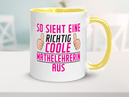 Richtig Coole Mathelehrerin | Lehrer Mathe lustiger Spruch Geschenk Humor
