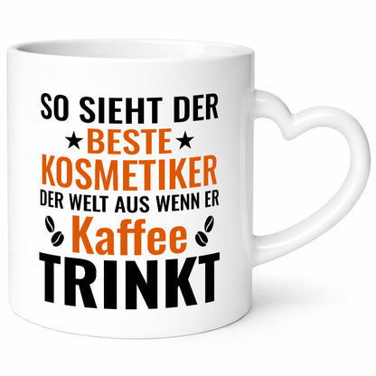Kaffee trinkt: Kosmetiker | Kosmetik Stylist Geschenkidee Humor Tasse