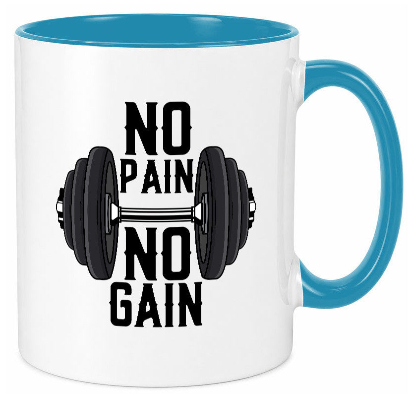No Pain Gain | Training Motivation Fitness Pumpen lustig Humor Geschenkidee
