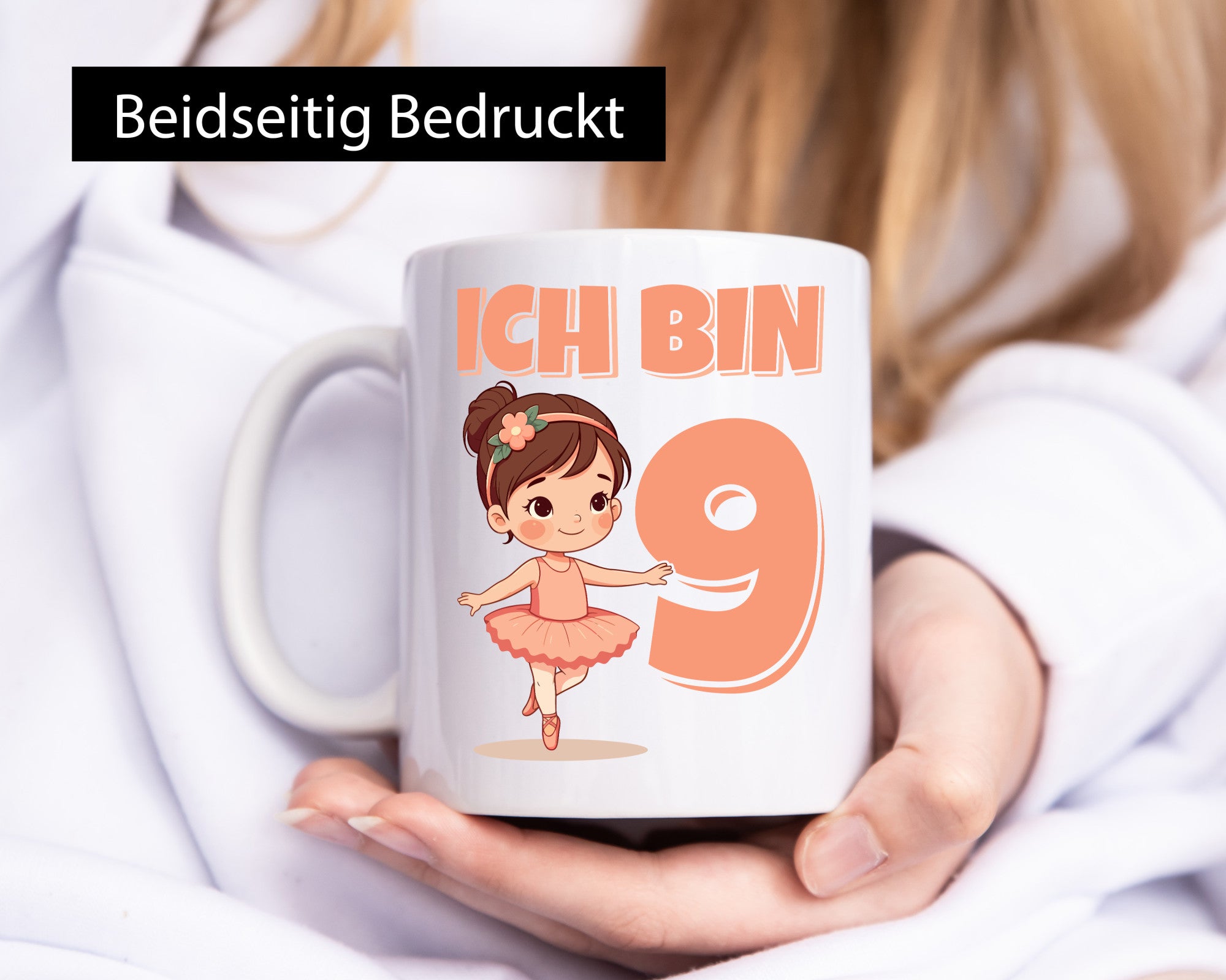 9 Geburtstag | Jahre Ballerina Mädchen Ballet Humor Geschenkidee Tasse