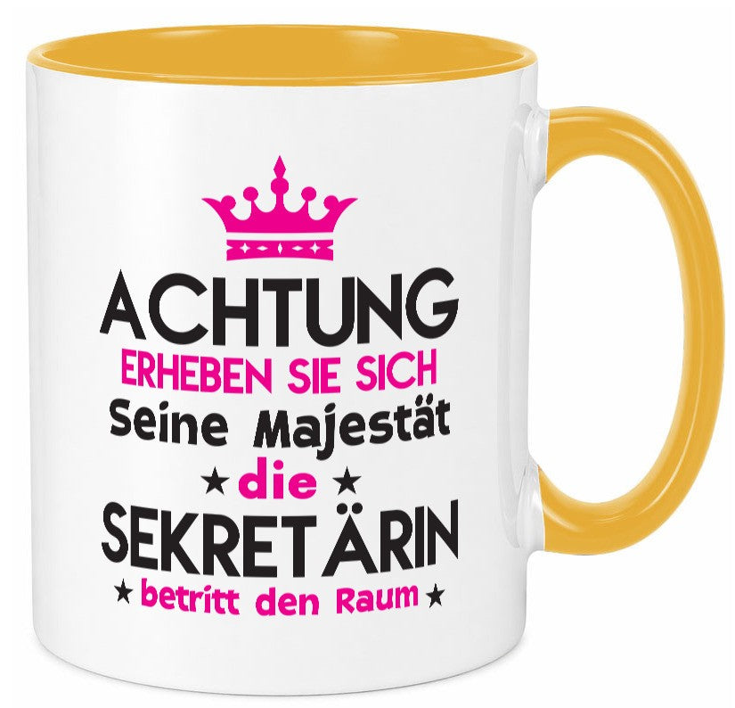 Seine Majestät Sekretärin | Büro lustig Arbeit Kollegen Geschenk Tasse