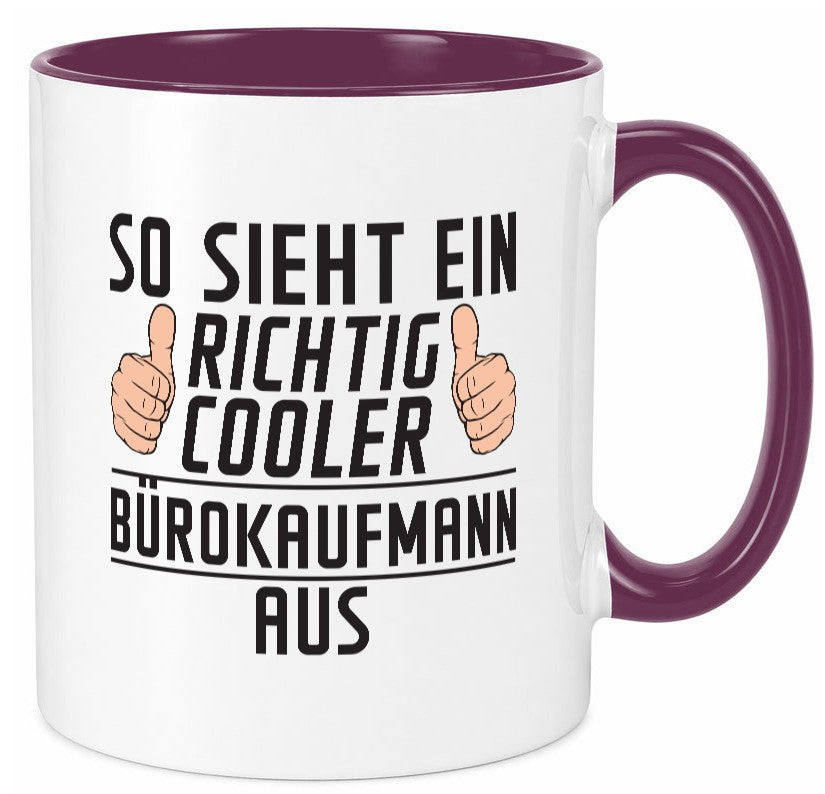 Richtig Cooler Bürokaufmann | Kaufmann Geschenkidee Arbeit Kollegen Büro Humor Tasse