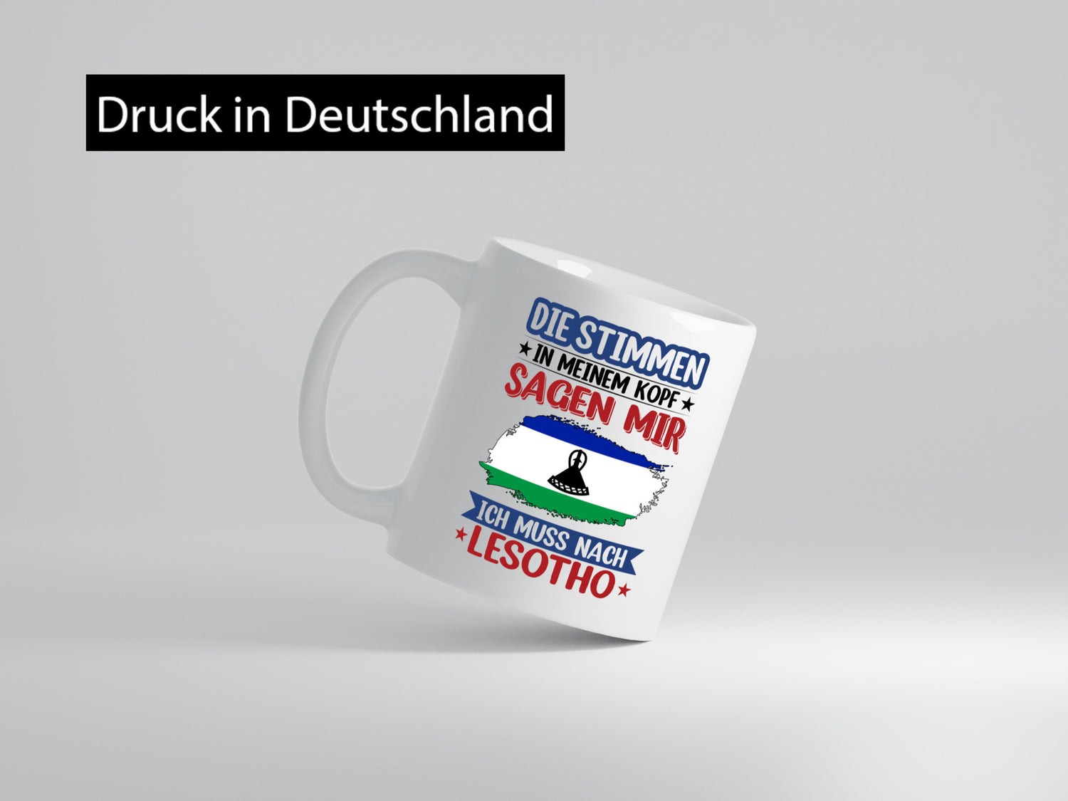 Lesotho | Urlaub Stimmen in meinem Kopf Traumland lustig Humor Geschenkidee