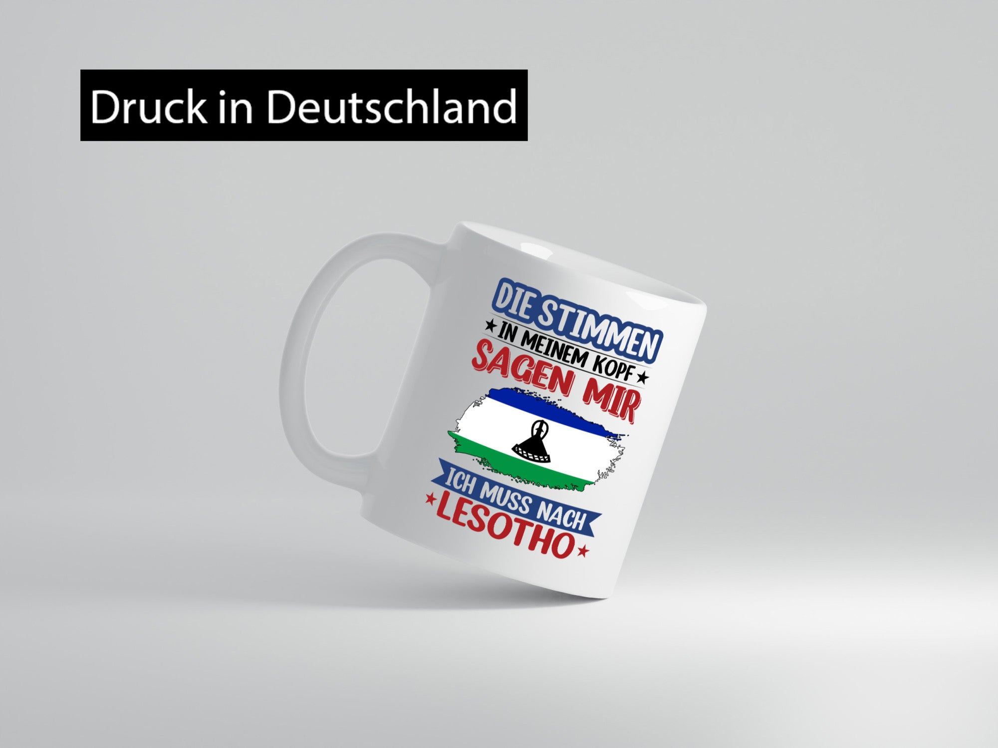 Lesotho | Urlaub Stimmen in meinem Kopf Traumland lustig Humor Geschenkidee