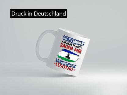 Lesotho | Urlaub Stimmen in meinem Kopf Traumland lustig Humor Geschenkidee