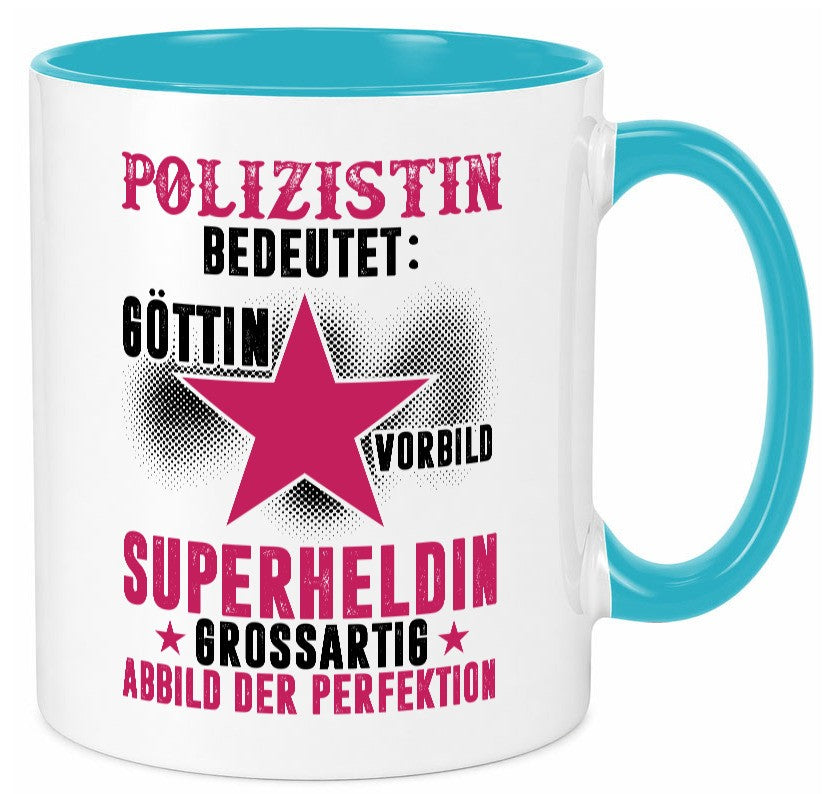 Bedeutung von Polizistin | Beruf Polizei Geschenkidee Arbeit Kollegen Büro Tasse