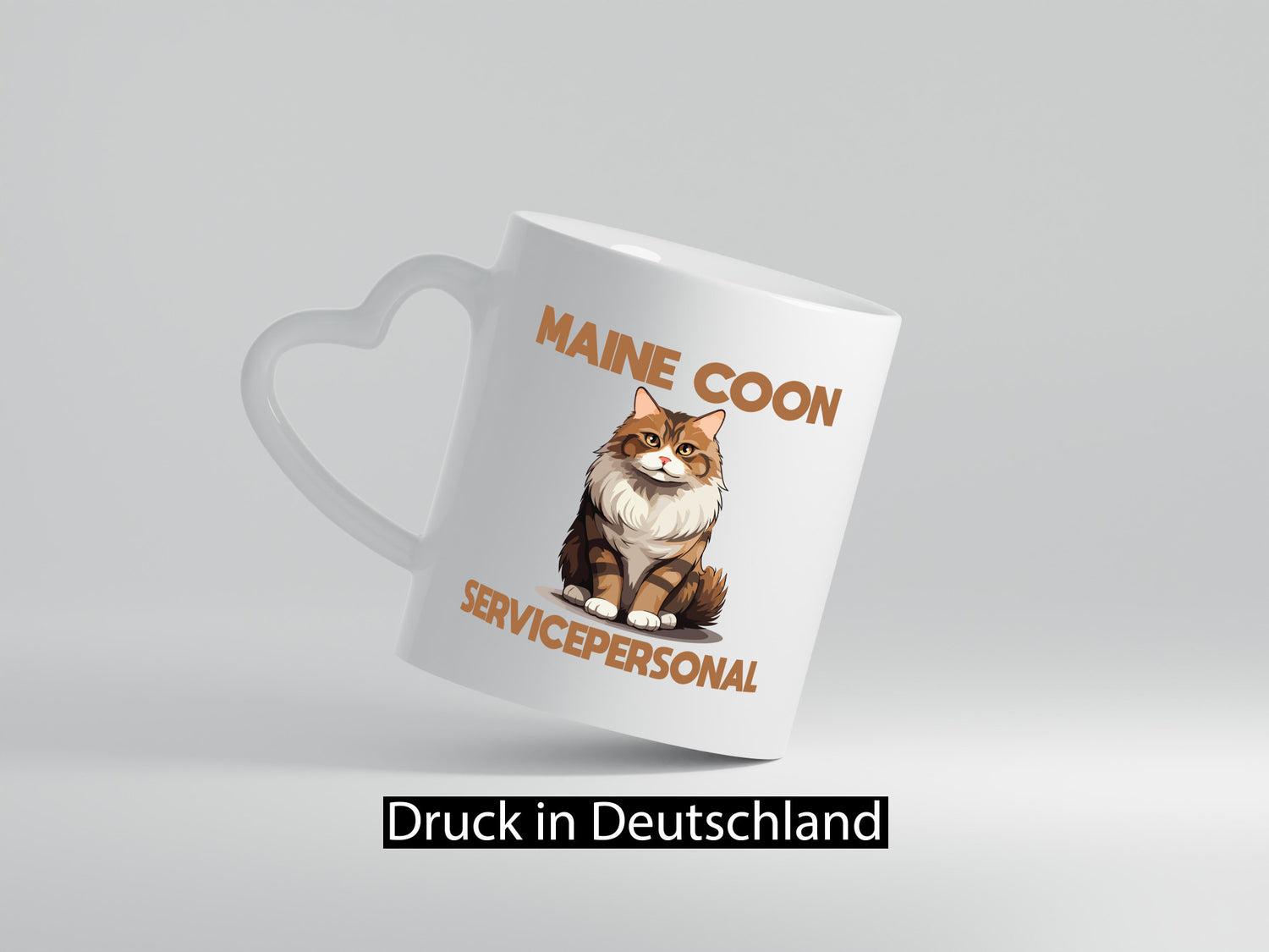 Maine Coon Servicepersonal | Katze Humor Tierliebhaber Geschenkidee Tasse