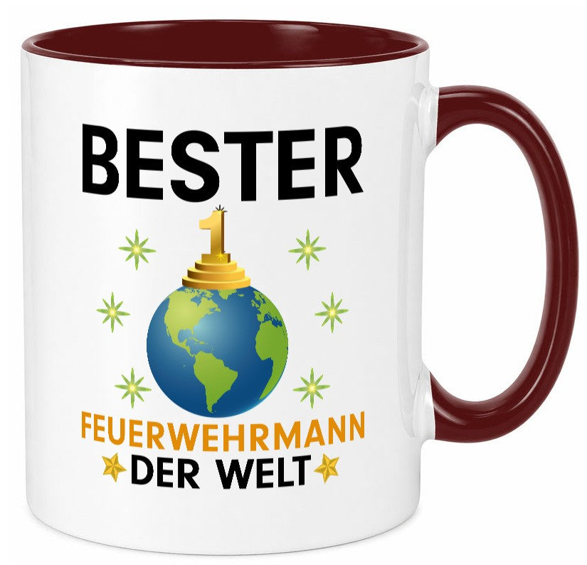 Welt Bester Feuerwehrmann | Feuerwehr Geschenk Humor Geschenkidee lustiger Tasse
