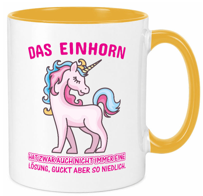 Niedliches Einhorn | lustige Tasse Frauen Mädchen lustiger Spruch Geschenk