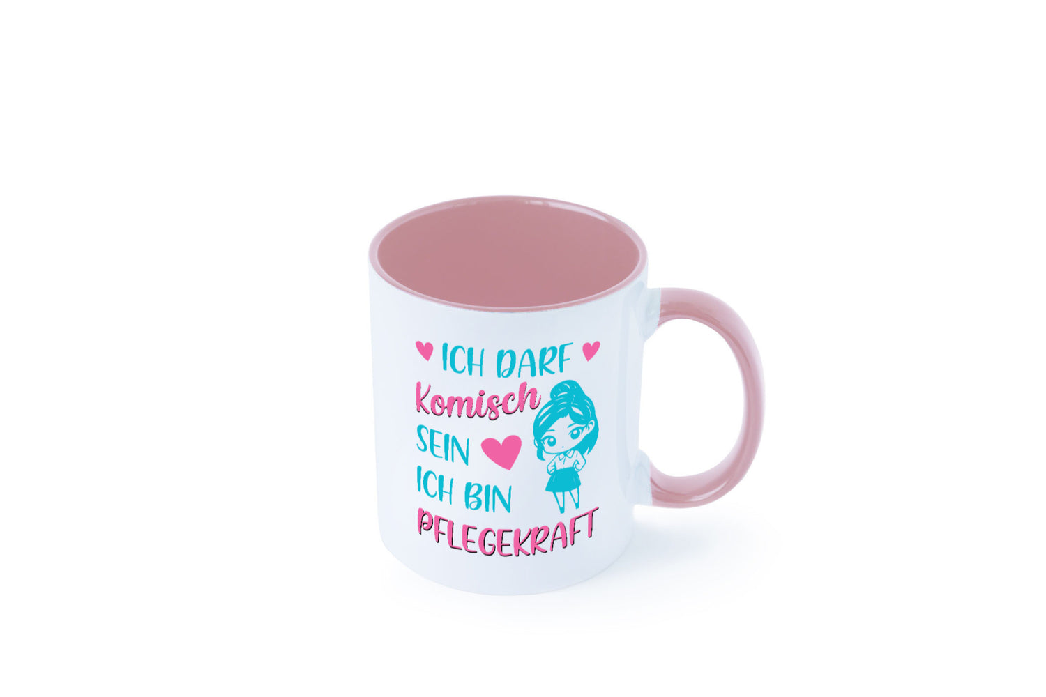 Ich darf komisch sein | Pflegekraft Geschenkidee Humor Tasse