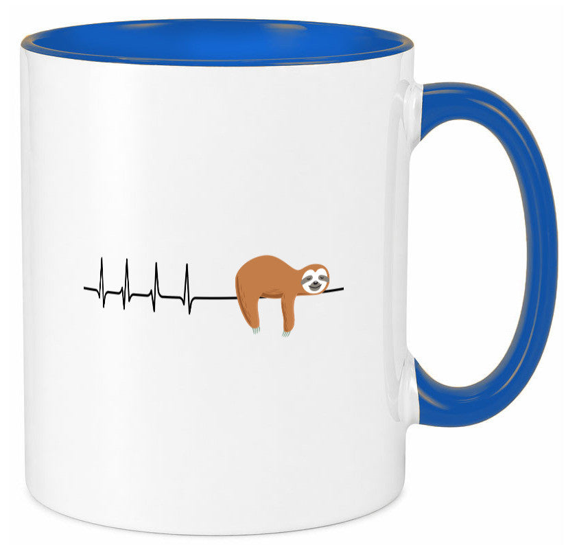 Herzschlag Faultier | Faulheit Morgenmuffel faul Humor Tierliebhaber