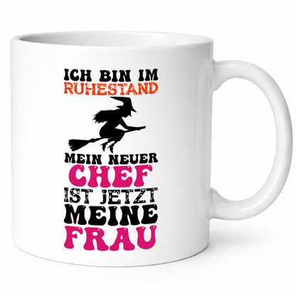 Mein neuer Chef ist meine Frau | Hexe Bin im ruhestand lustig Jubiläum Geschenk