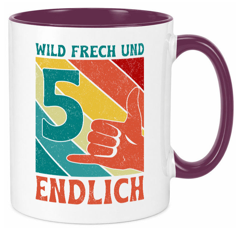 5. Geburtstag | 5 Jahre Wild und Frech Geschenk Geschenkidee lustiger Spruch