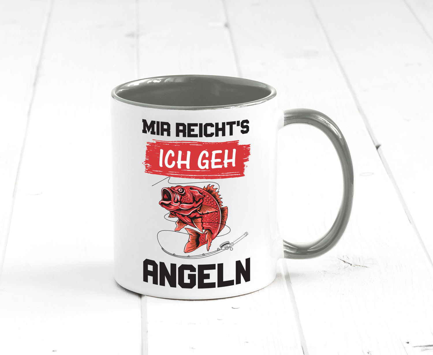 Ich geh angeln | Angler Tasse Fisch Fischer Humor lustig Geschenkidee Geschenk