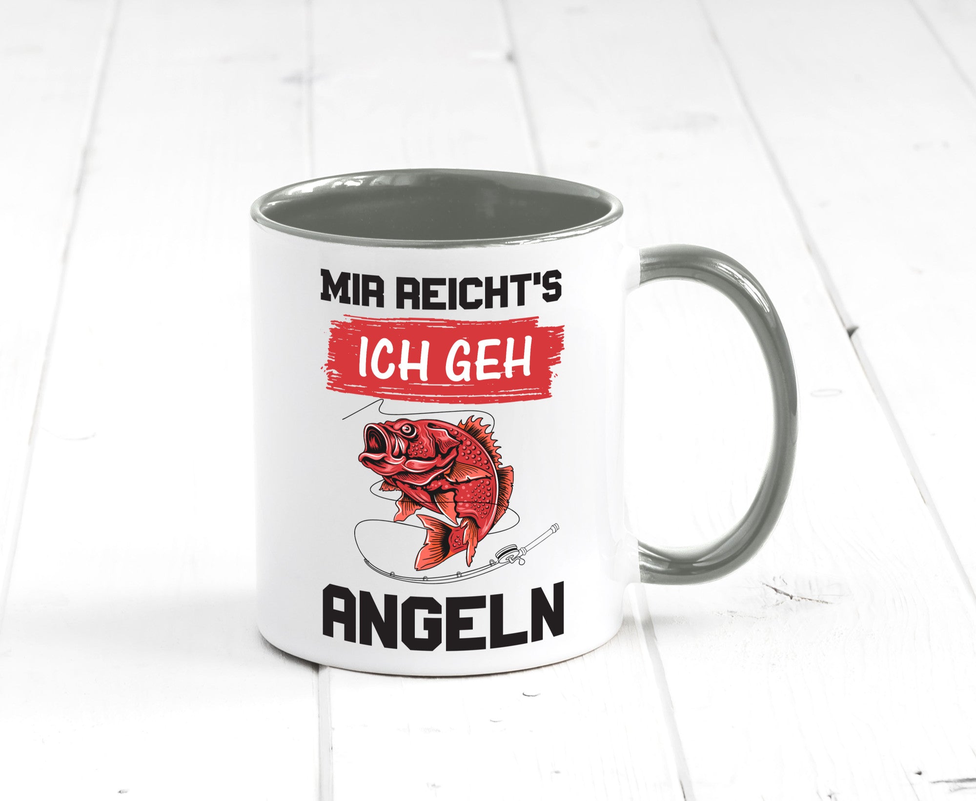 Ich geh angeln | Angler Tasse Fisch Fischer Humor lustig Geschenkidee Geschenk