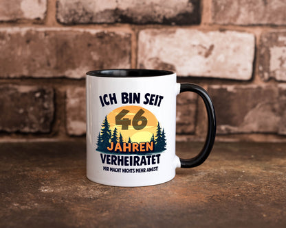 Ich bin Verheiratet | 46. Hochzeitstag Ehepaar Geschenkidee Humor Tasse