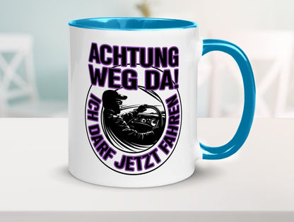 Achtung weg da ich darf jetzt Fahren | Führerschein lustig Humor Geschenkidee