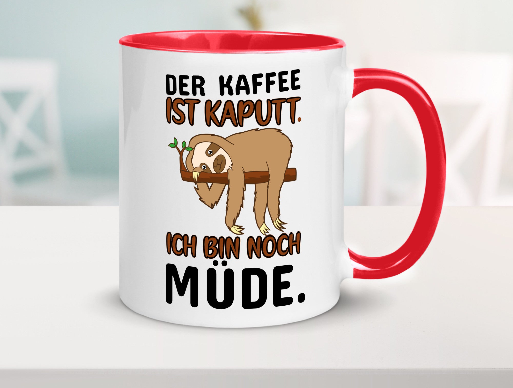 Der Kaffee ist kaputt v2 Geschenk Humor Geschenkidee lustiger Spruch Tasse