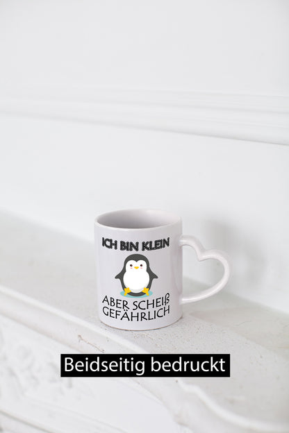 Kleiner Pinguin | klein aber gefährlich süßer Spruch Geschenkidee Humor Tasse