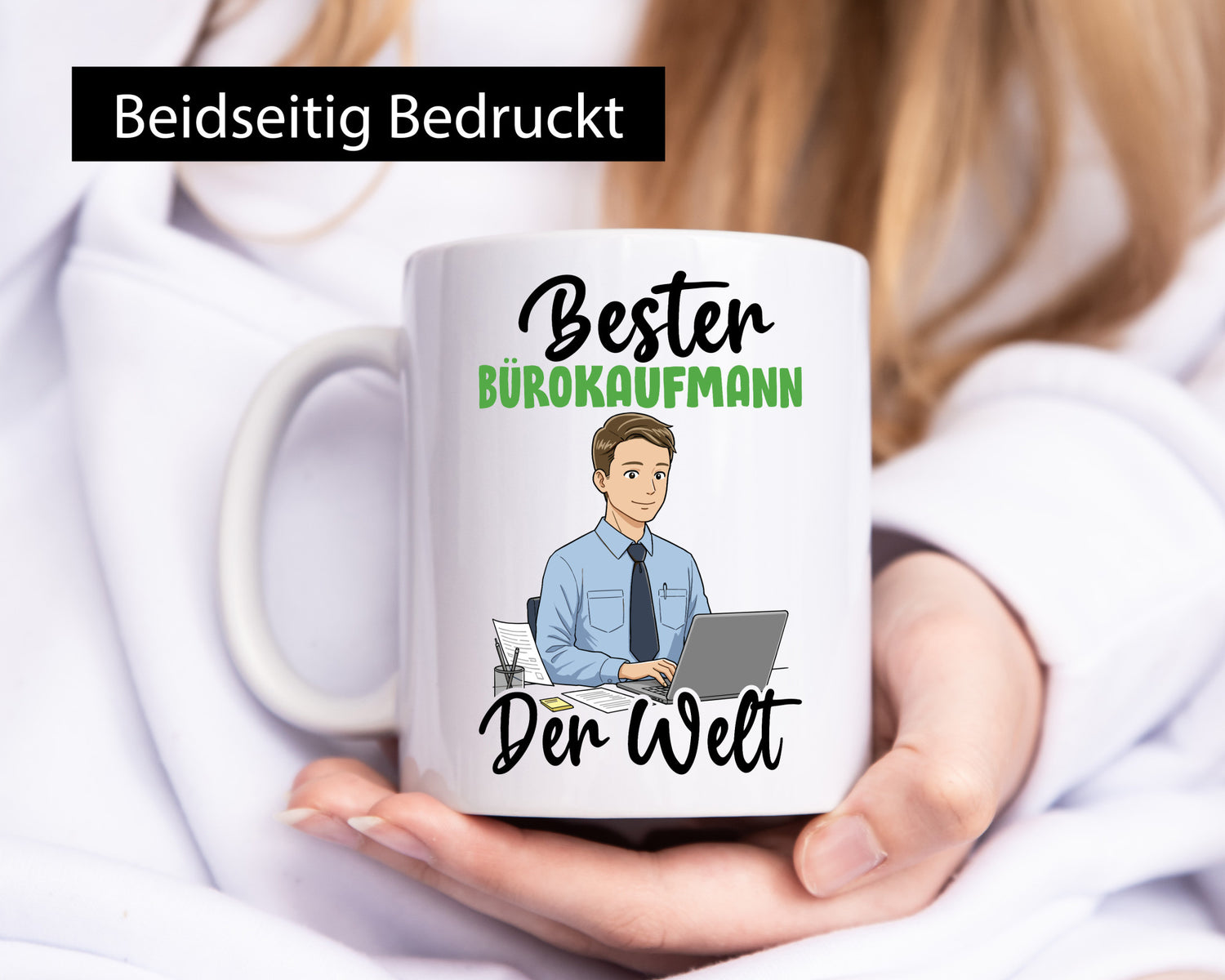 Bester Bürokaufmann | Kaufmann v2 lustig Arbeit Kollegen Büro Geschenk Tasse