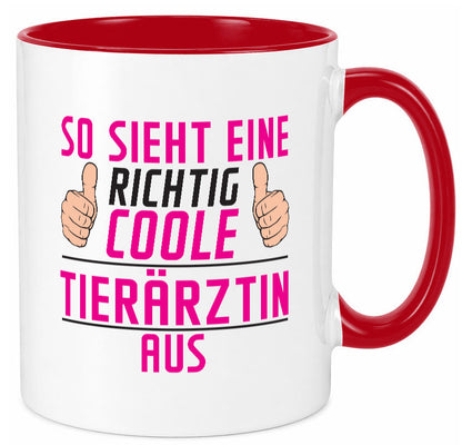 Richtig Coole Tierärztin | Mediziner Tiermedizin lustig Tierliebhaber Humor