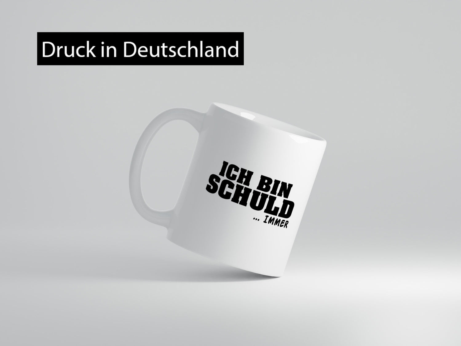 Ich bin Schuld | Schwarze Schaff lustig Humor Geschenkidee Geschenk Tasse
