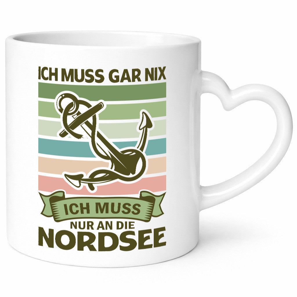 Ich muss gar nix | Nordsee Reisen lustiger Spruch Geschenk Humor Geschenkidee