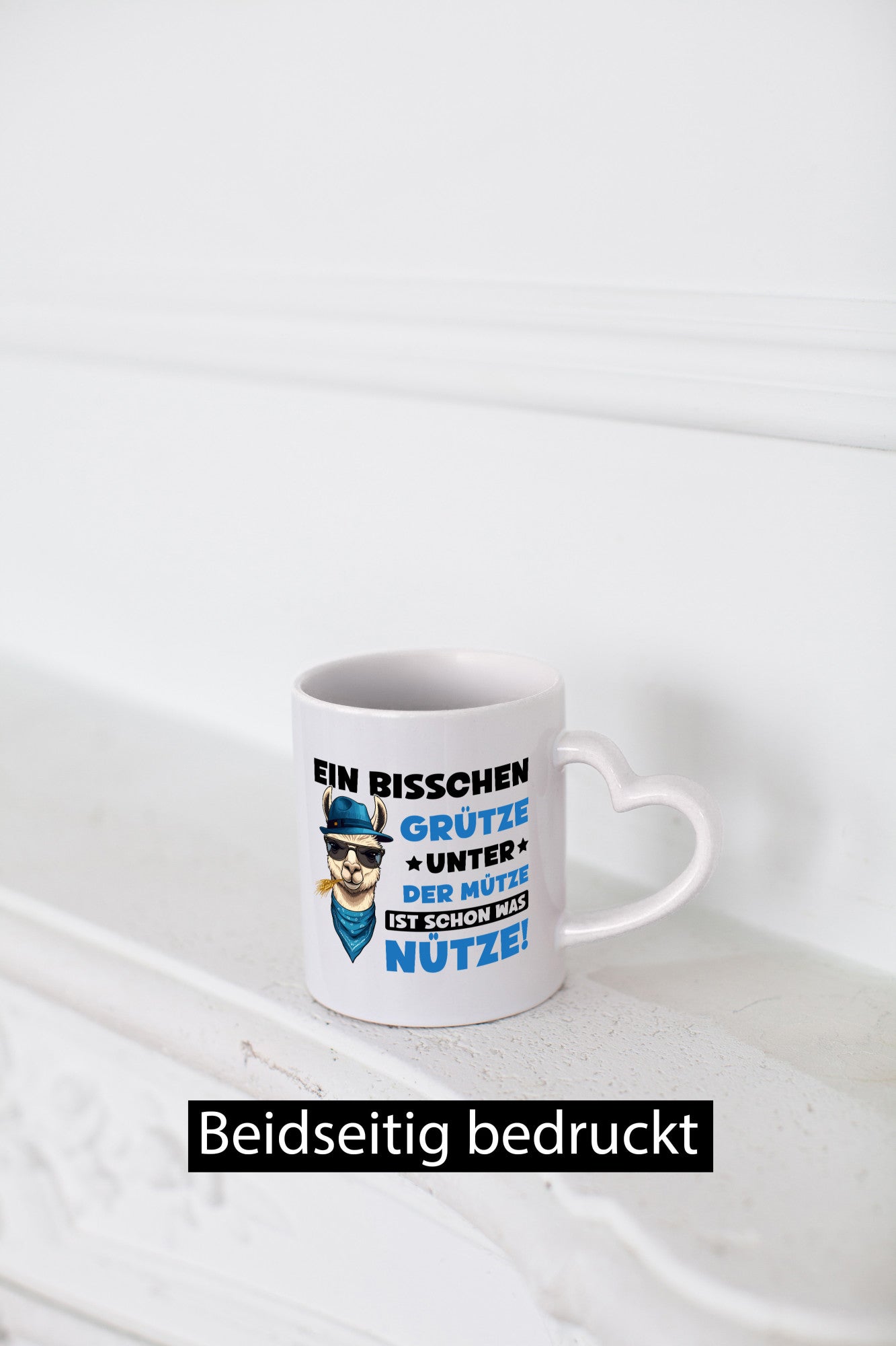 Bisschen Grütze unter die Müze | Lama Alpaka Geschenkidee Humor Tasse