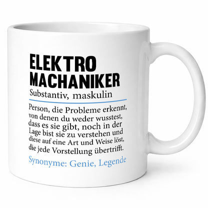 Elektromechaniker | Beruf Mechaniker Elektrik Geschenkidee Arbeit Kollegen Büro