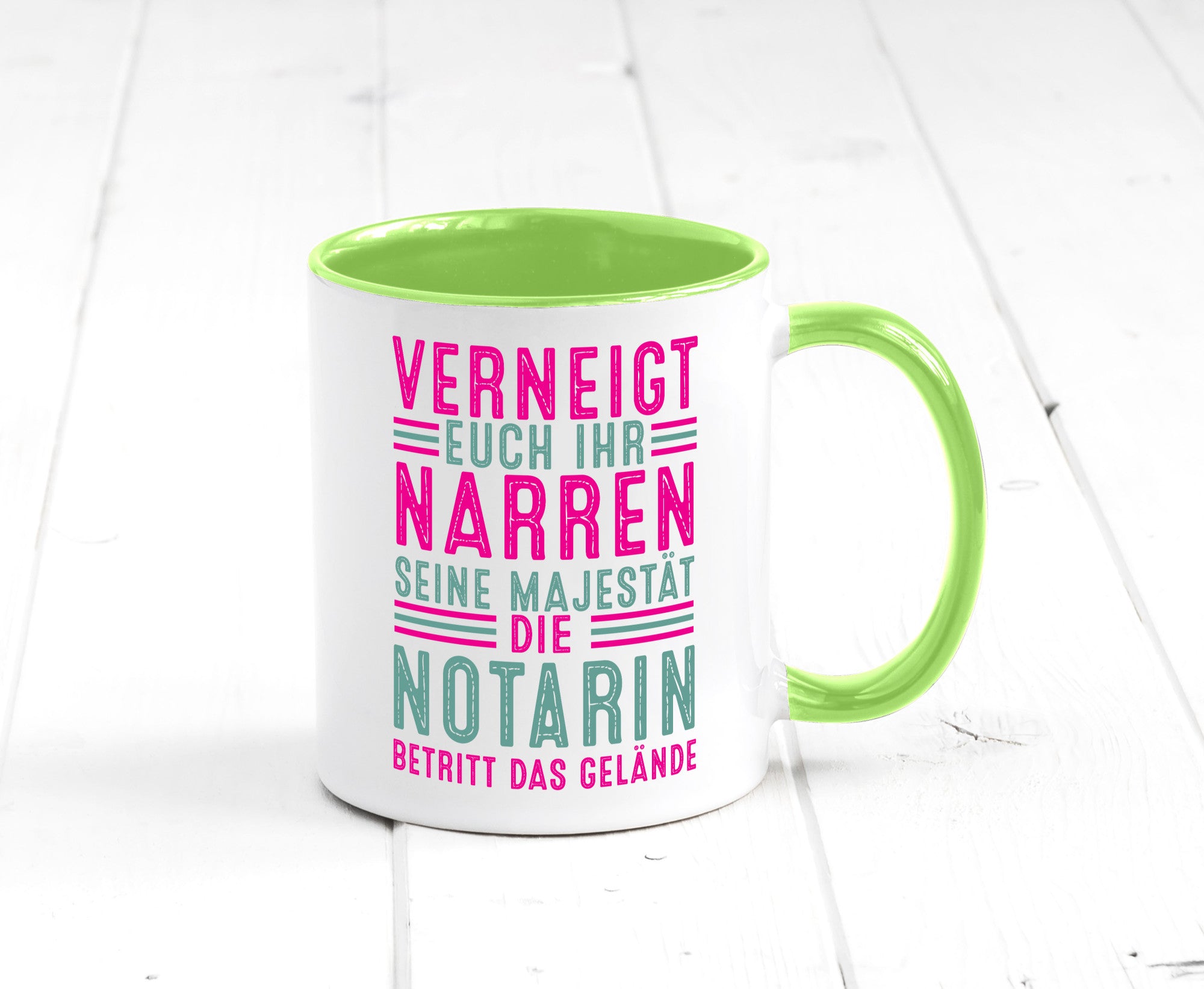 Verneigt euch: Notarin | Juristin lustig Humor Geschenkidee Geschenk Tasse
