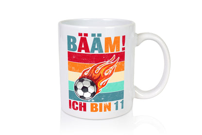 11. Geburtstag | Bääm ich bin 11 Fußball Humor Geschenkidee Tasse