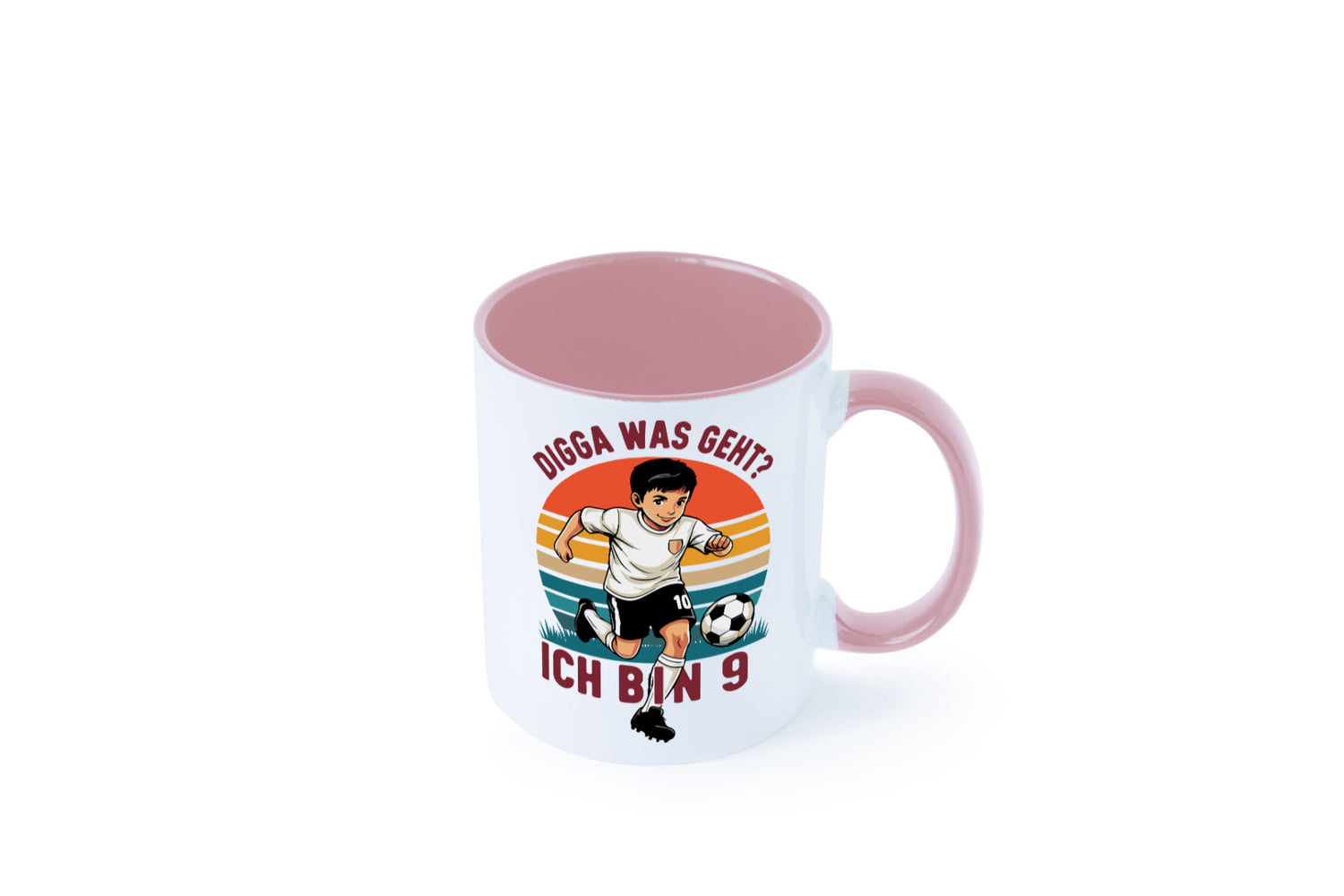 9 Geburtstag | Jahre Digga was geht ab Fußball lustig Geschenkidee Geschenk