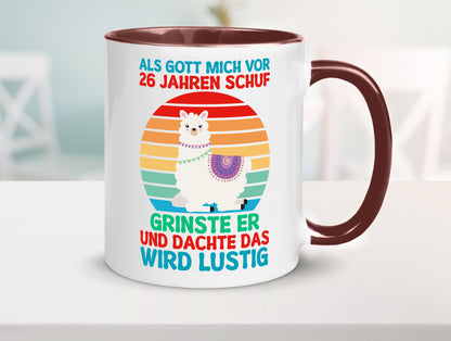 26. Geburtstag | 26 Jahre Gut Schuf mich Lama v2 lustiger Spruch Geschenk