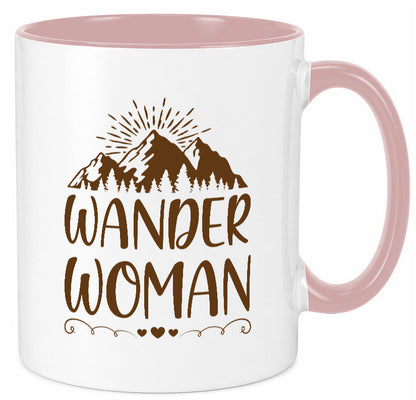 Wander Woman | Berge Herzen Geschenk Familie Geschenkidee lustiger Spruch Tasse