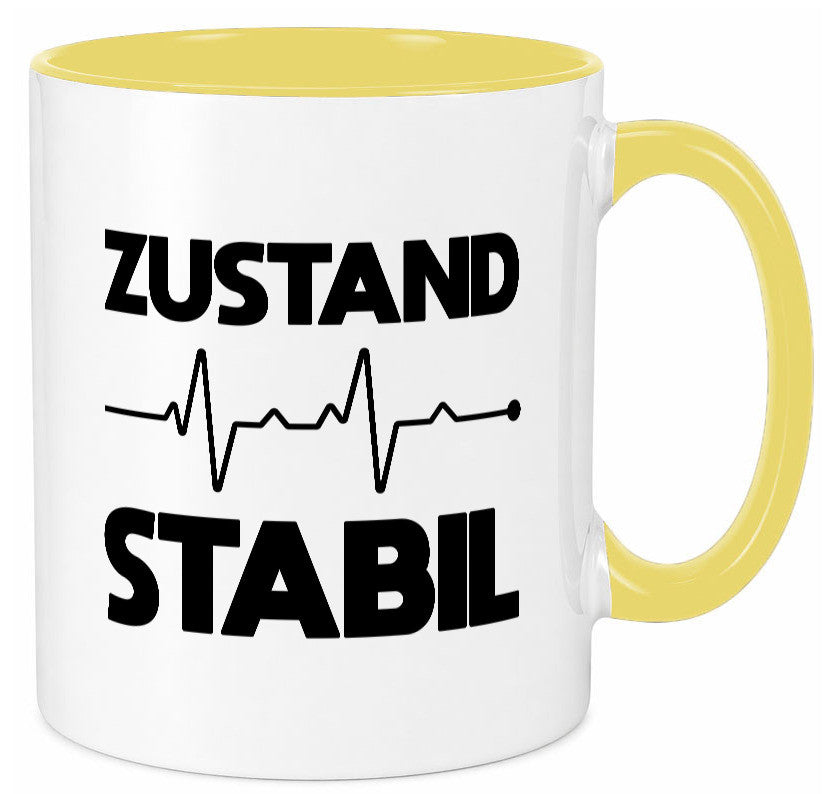 Zustand Stabil | Herzschlag Heartbeat lustiger Spruch Geschenk Humor