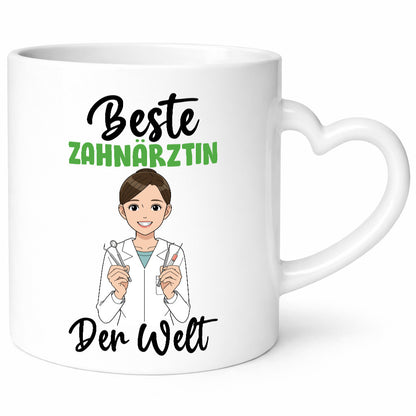 Beste Zahnärztin | Zahnmedizin Beruf v2 Humor Arbeit Kollegen Büro Geschenkidee
